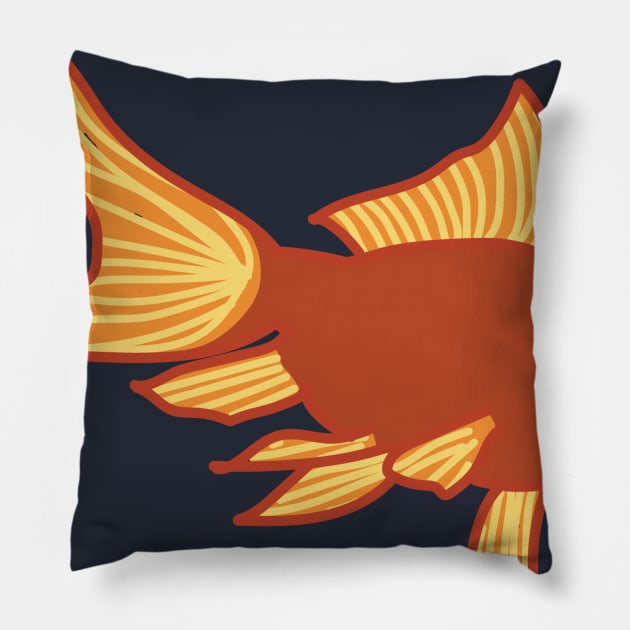 Goldfish Pillow by courtneylgraben