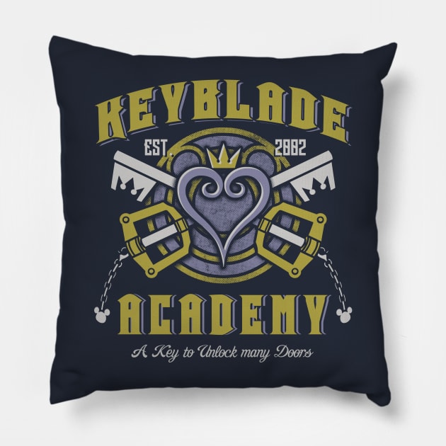 Keyblade Academy Pillow by Arinesart