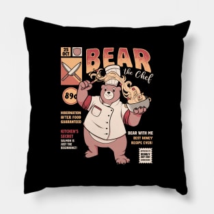 Bear The Chef by Tobe Fonseca Pillow