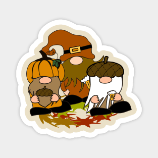 Fall Gnomes Magnet