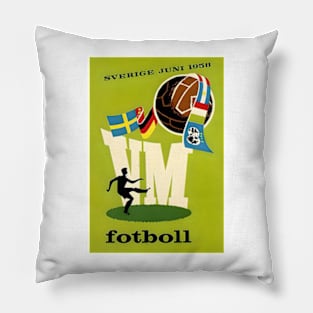 1958 FIFA Football / Soccer World Cup in Sweden Pillow