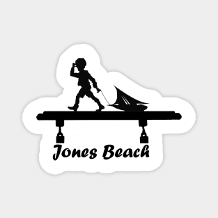 Jones Beach Art Deco Sign - Kid with a Sailboat Magnet