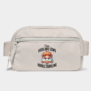 I love Highland Cows and Hurkle Durkling fun Scottish design Bag