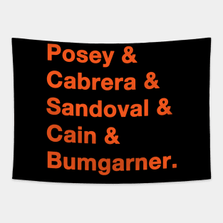 2012 SF Giants Tapestry