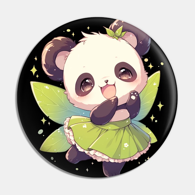 Fairy Panda  - Panda Bear Japanese Pin by Anassein.os