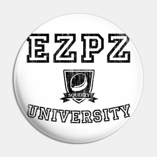 EZPZ Campus Logo Faded Look (Black Type) Pin