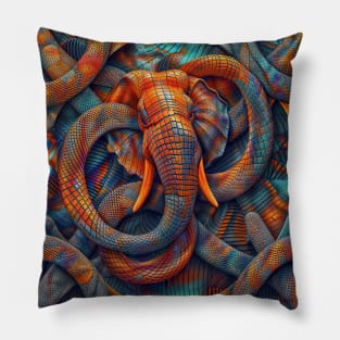 Interlocking Abstract Geometric Figures Dimensions Pillow