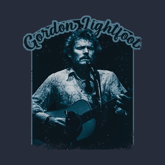 Gordon Lightfoot Vintage 70s Tour Style by nowsadmahi