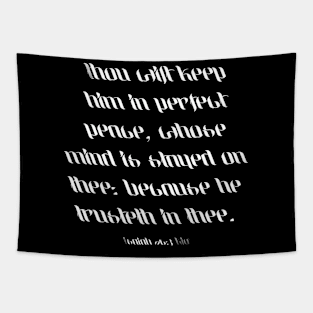 Isaiah 26:3 Bible Verse KJV Text Tapestry