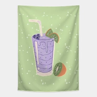 Kiwi blueberry milkshake Tapestry