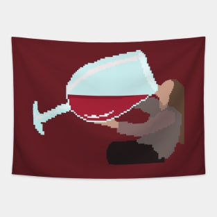 WINE WOMAN Tapestry