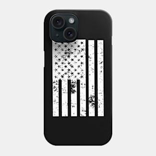 USA Flag White Vintage  Patriotic Day 4th of July Phone Case