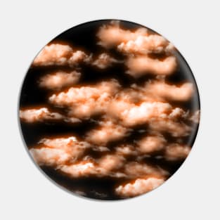 Orange Clouds - Night Sky Clouds Pin