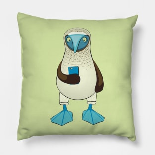 Blue-footed Booby with Phone Pillow