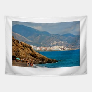 Penoncillo Beach Torrox Costa Nerja Spain Tapestry