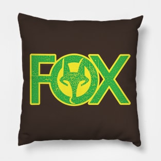 Fox '73 Yellow/Green Pillow