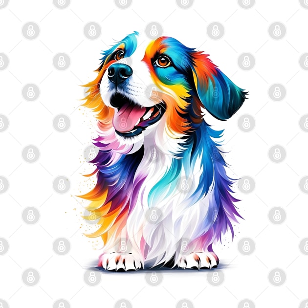 Cute Puppy In Watercolor Style - AI Art by Asarteon