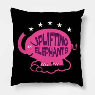 Uplifting Elephants Pillow