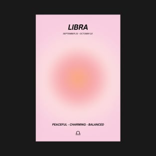 Libra Zodiac Sign Aura T-Shirt