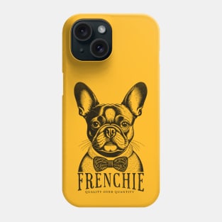 Frenchie Dog Vintage illustration Textured French Bulldog Retro Art Phone Case