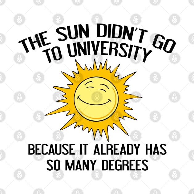 The Sun Didn't Go To University by AmazingVision