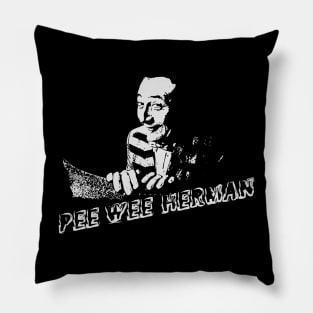 pee wee herman// black white design T-Shirt Pillow