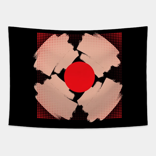 Red dot target Tapestry by krakenill