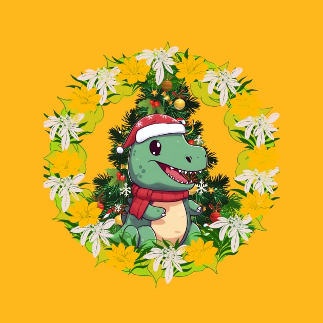 Dinosaur Christmas by Tee Trendz