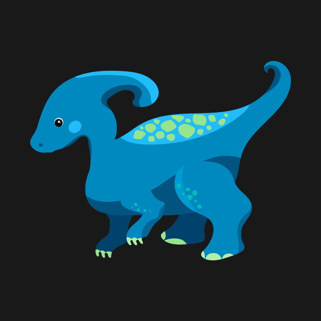 blue cute dinosaur by  ESHA-Studio