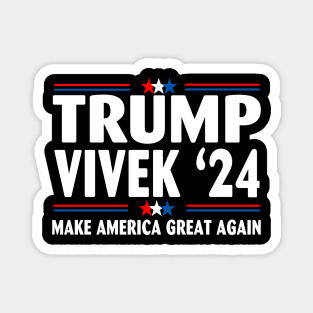 Donald Trump Vivek Ramaswamy American Flag Magnet