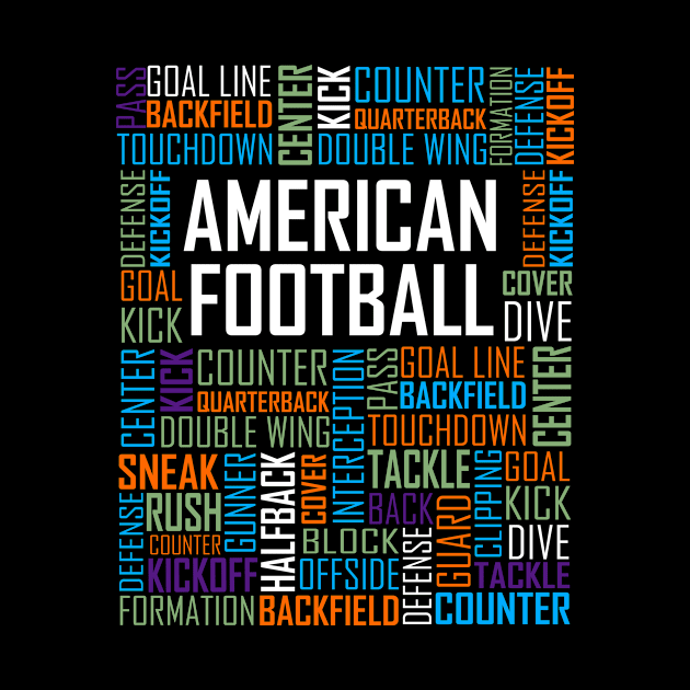 American Football Lovers Design by LetsBeginDesigns