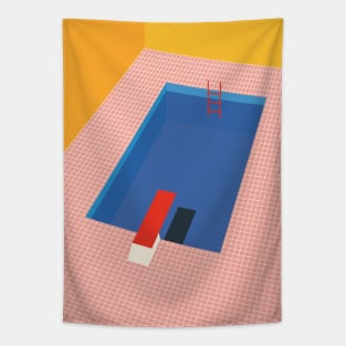 Backyard Pool Tapestry