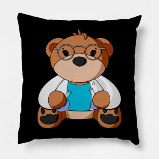 Scientist Teddy Bear Pillow