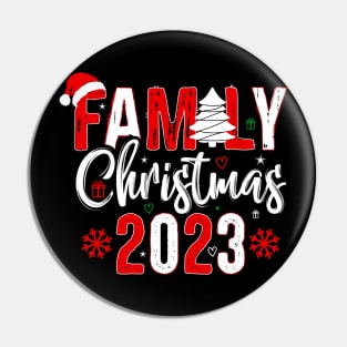 Family 2023 Christmas Matching Outfits Team Santa Elf Squad Pin