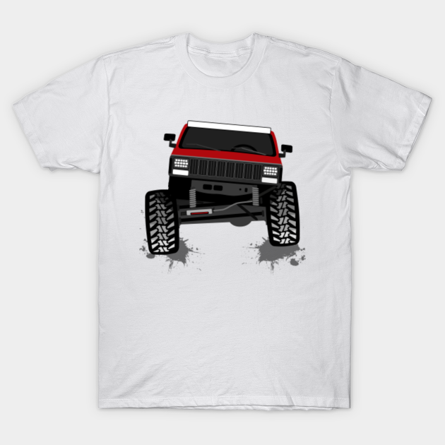 [Jeep XJ] OFFROADING 'RED' - Jeep - T-Shirt