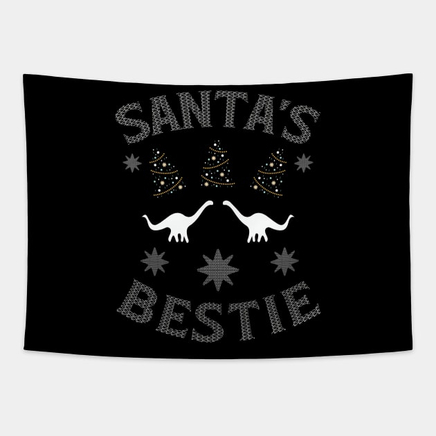 Santa's bestie Tapestry by Fun Planet