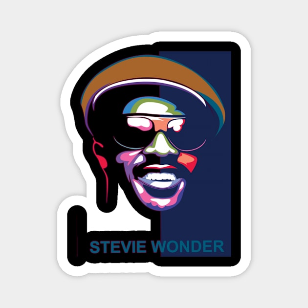 Stevie Wonder Hits Magnet by KatelynnCold Brew