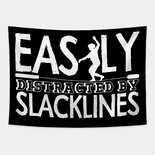 Slacklining Joke Slackline Slackliner Tapestry by DesignatedDesigner