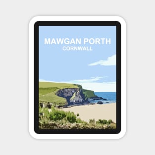 Mawgan Porth, Cornwall. Cornish gift. Kernow landscape Magnet