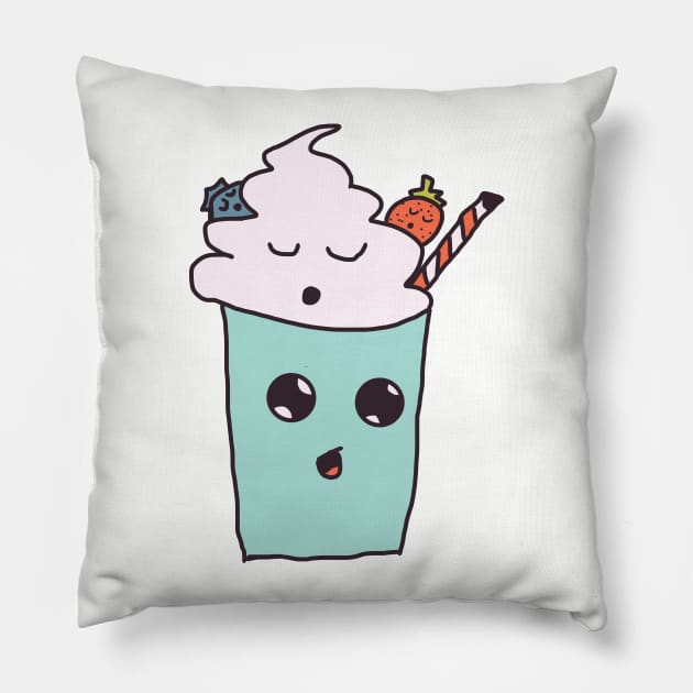 Smoothie Cuddle Party Pillow by WhoElseElliott