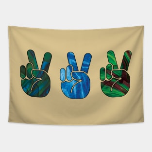 peace hands Tapestry