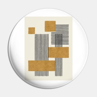 Stripes and Square Composition - Abstract Pin