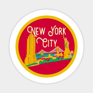 NYC Vintage Decal Magnet