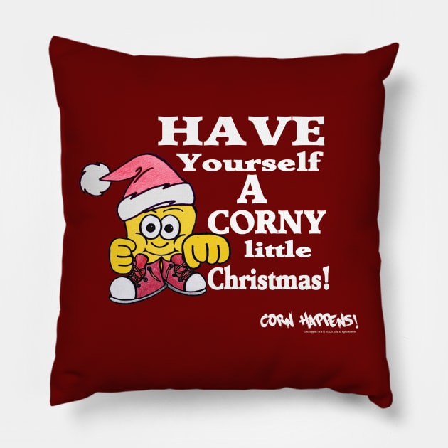 Corny Little Christmas Pillow by Corn Happens!