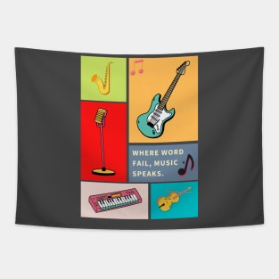 musical instrument Tapestry