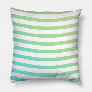 rainbow gradient waves Pillow