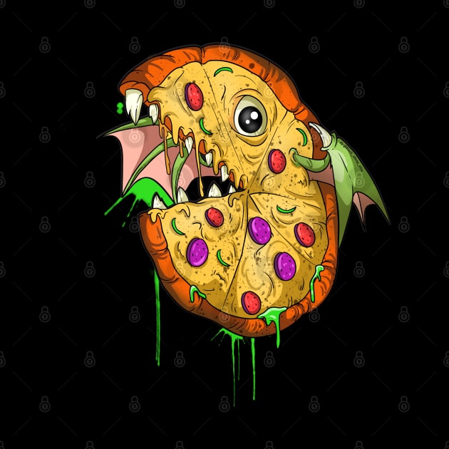 Scary Fish Toppings Pizza by Trendy Black Sheep