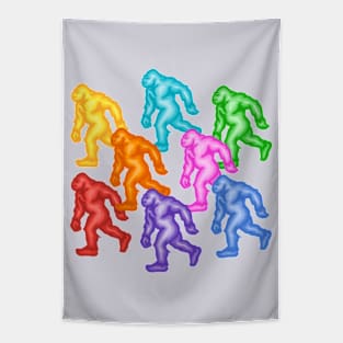 Rainbow Bigfoot Tapestry