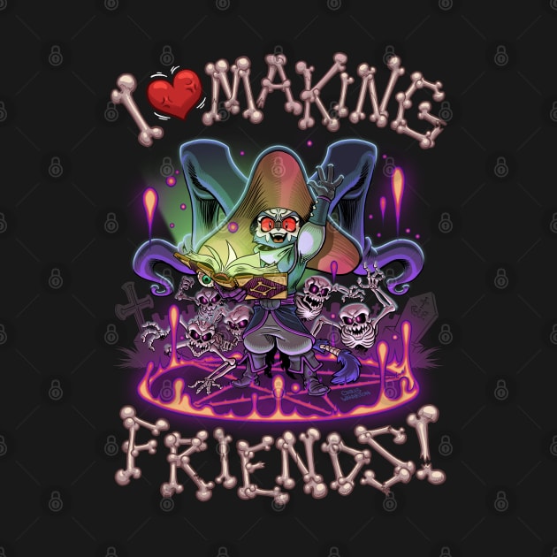 Making Friends - Necromancer by ChrisWhartonArt