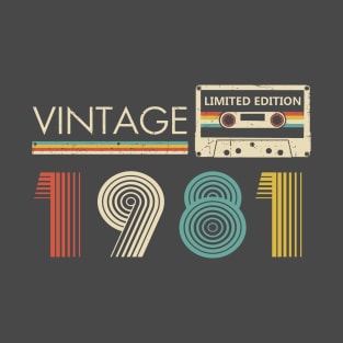 Vintage 1981 Limited Edition Cassette T-Shirt